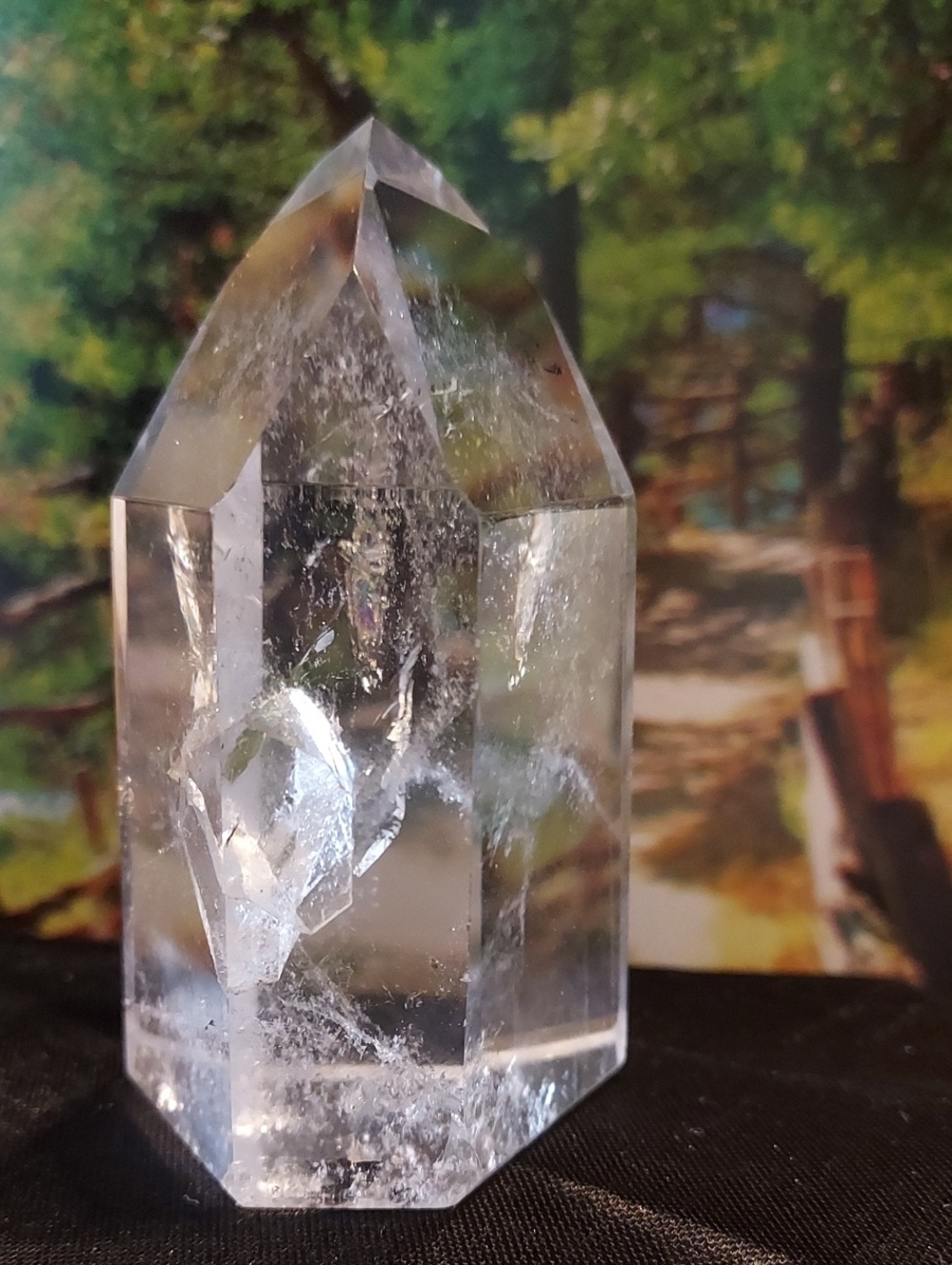 Clear Quartz Point Crystal Tower